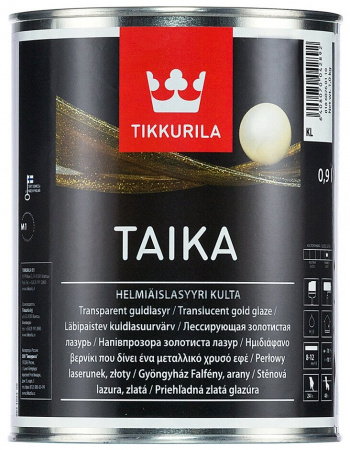 Лессирующая золотистая лазурь Taika Tikkurila 0,9 л